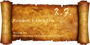 Kovács Fiorella névjegykártya